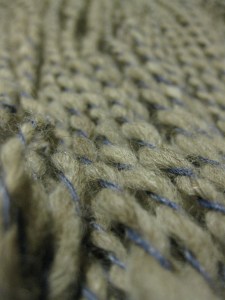 Buble yarn, up close