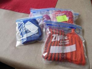 Three Adult Hats, One Baby Hat, One Pair Baby Booties and Two Adult Scarves