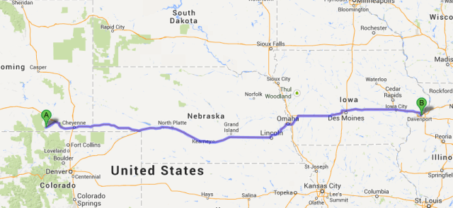 Wyoming to Moline