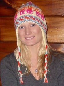 blond woman in chullo