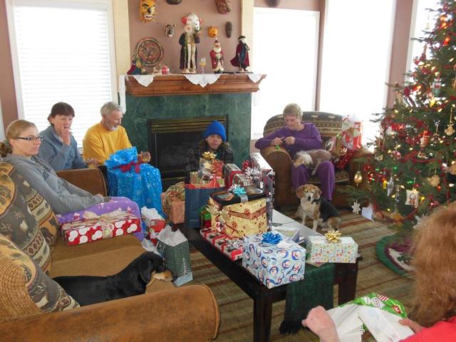 From left: Me (Kirstin), Aunt Geri, Uncle Jerry (I know, right?), Jared, Grammy.